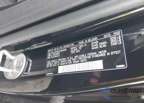 2023 Volvo Xc40 B5 Plus Dark Theme from USA, damaged, VIN YV4L12UWXP2009398